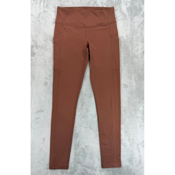 Prana Pants - PrAna Women Heavana Pocket Leggings High Rise Rust Brown Small